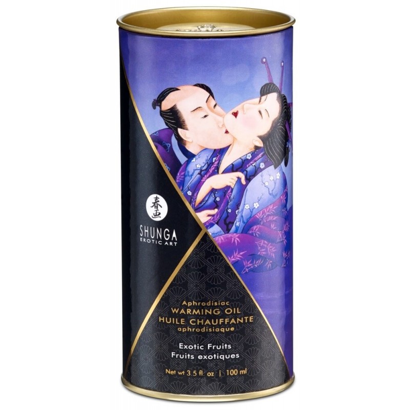Shunga - melegítő masszázsolaj - egzotikus gyümölcs (100ml) 78092 termék bemutató kép