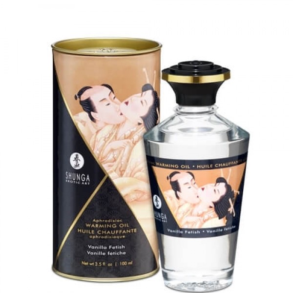 Shunga - melegítő masszázsolaj - vanília (100ml)