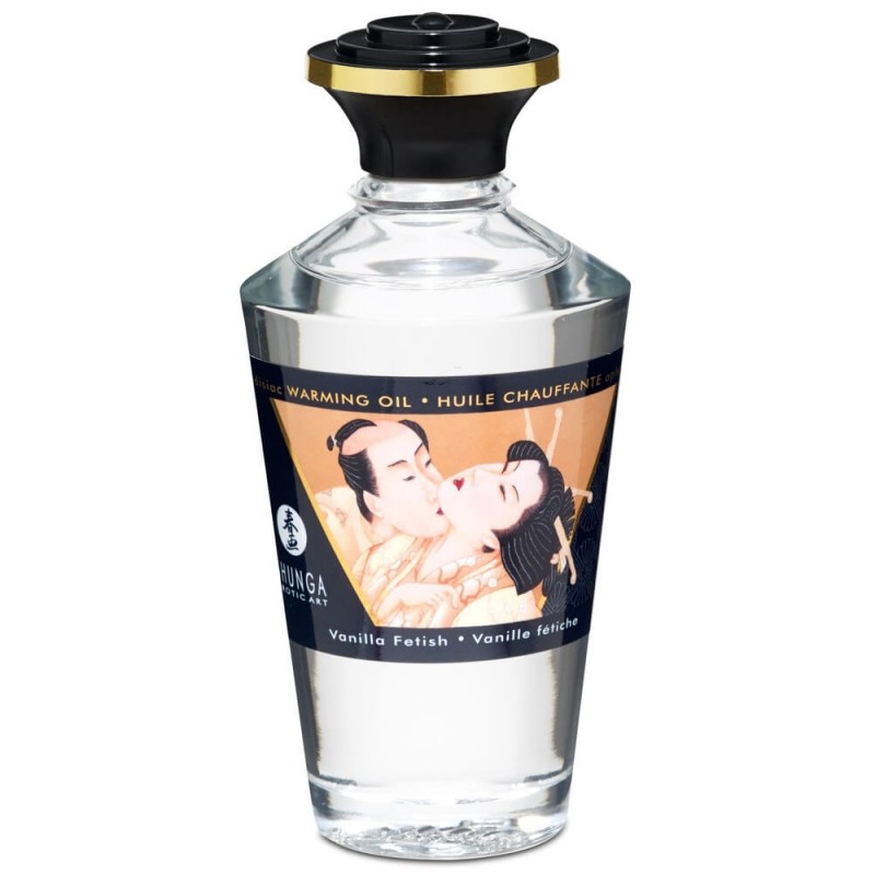 Shunga - melegítő masszázsolaj - vanília (100ml) 78101 termék bemutató kép