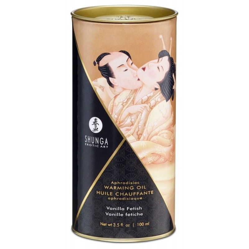 Shunga - melegítő masszázsolaj - vanília (100ml) 78102 termék bemutató kép