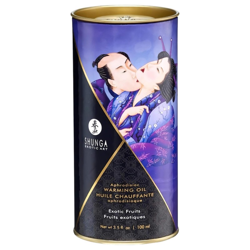 Shunga - melegítő masszázsolaj - egzotikus gyümölcs (100 ml) 130824 termék bemutató kép