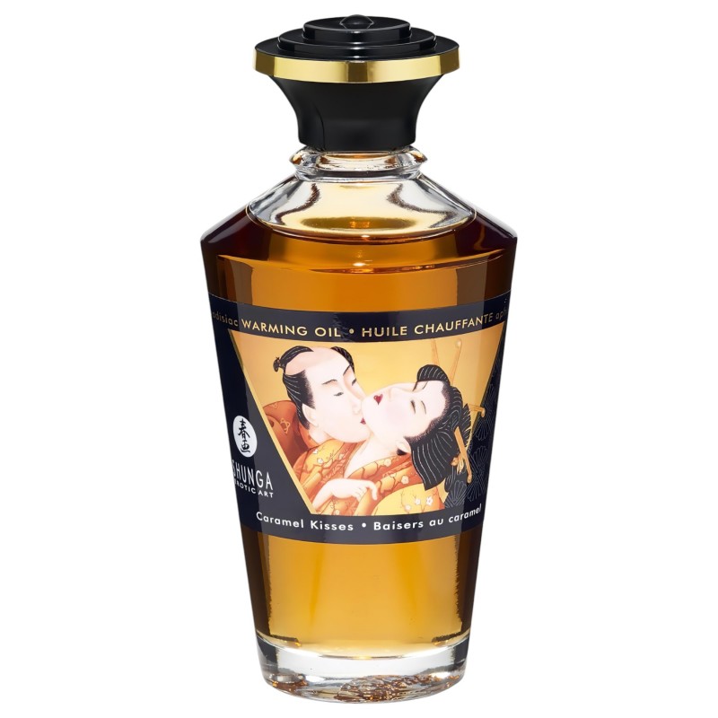 Shunga - melegítő masszázsolaj - karamell (100 ml) 133811 termék bemutató kép