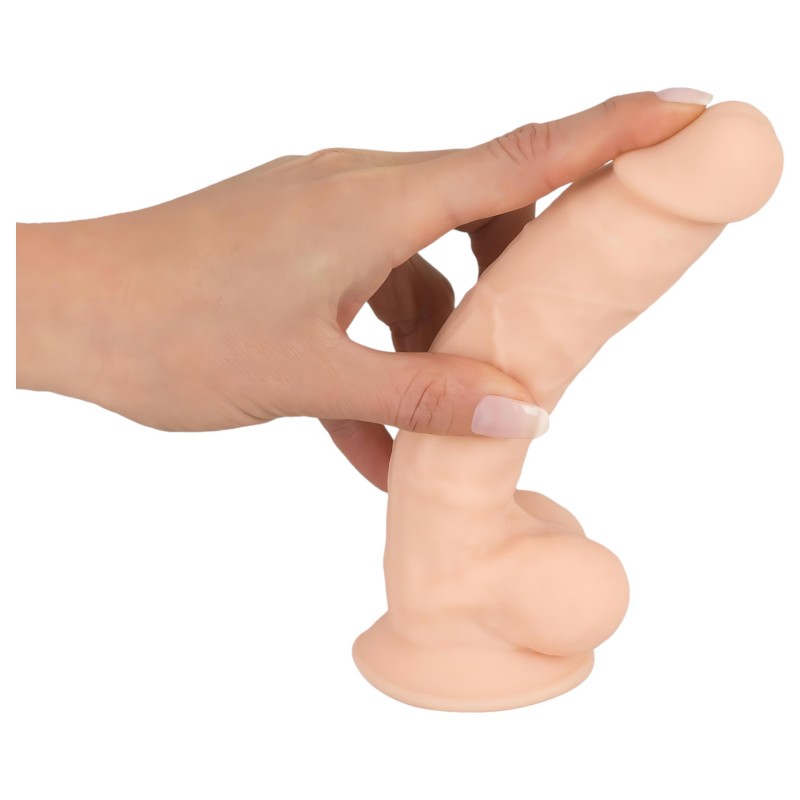Silexd 7 - tapadókorongos dildó - 17,5 cm (testszínű) 141081 termék bemutató kép