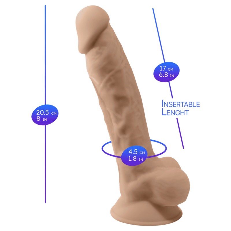 Silexd 8 - távirányítós, herés vibrátor (testszínű) 142659 termék bemutató kép