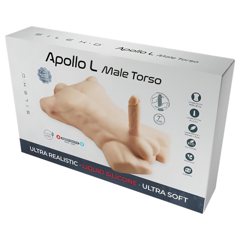 Silexd Apollo - férfi torzó dildóval (testszínű) 166131 termék bemutató kép