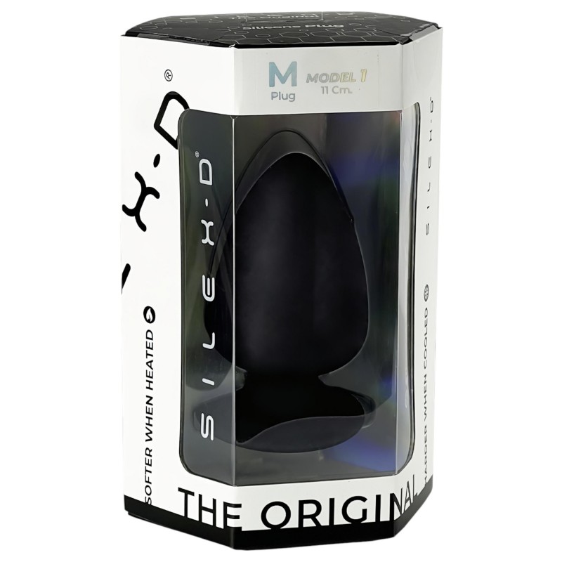 Silexd M - alakítható anál plug - 11 cm (fekete) 131382 termék bemutató kép