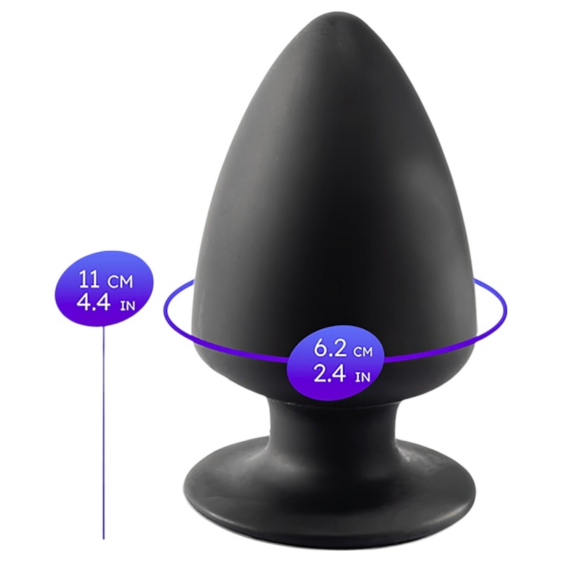 Silexd M - alakítható anál plug - 11 cm (fekete) 131383 termék bemutató kép