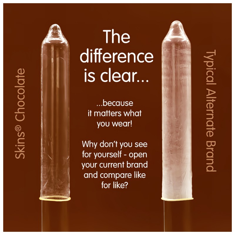 Skins - csokis óvszer (4db) 123349 termék bemutató kép