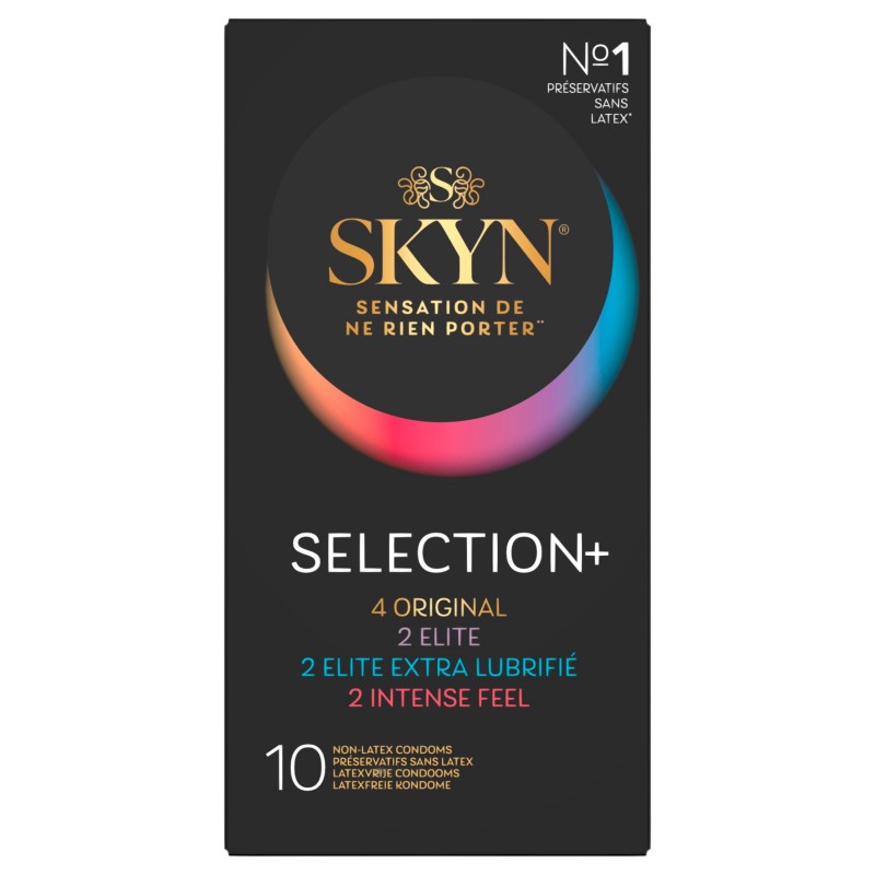 SKYN Selection+ - latexmentes óvszer válogatás (10 db) 152245 termék bemutató kép