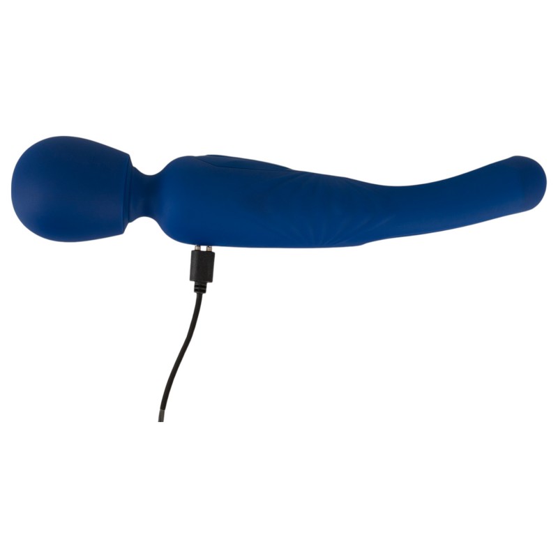 Smile - 2in1 nyelves wand masszírozó vibrátor (kék) 163427 termék bemutató kép