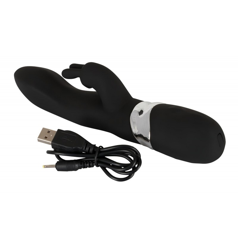 SMILE Blacky - USB-s akkus 2 motoros vibrátor (fekete) 161579 termék bemutató kép