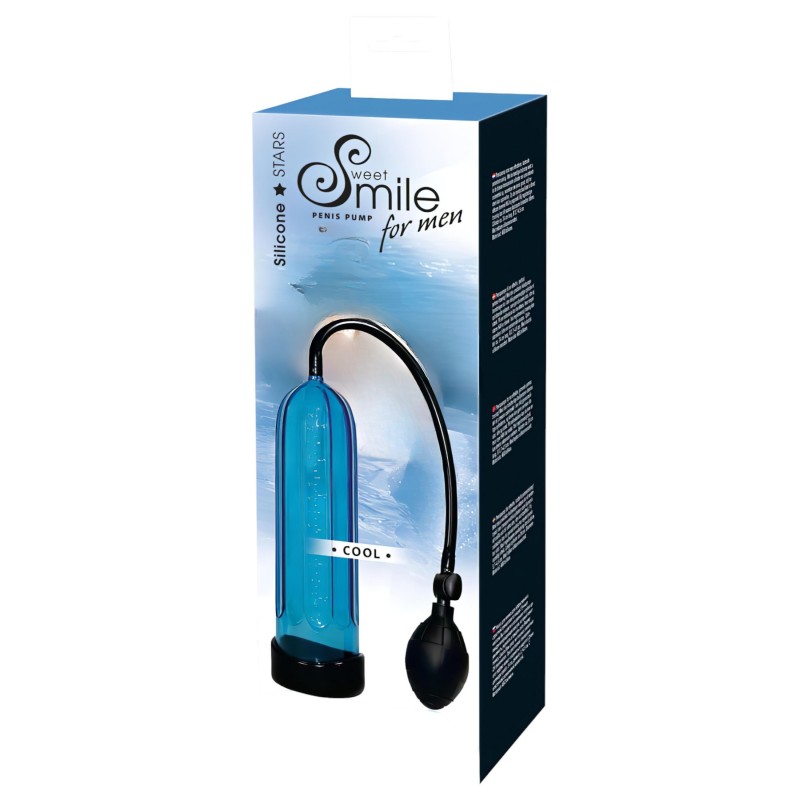 SMILE Cool - kézi vákuumos péniszpumpa férfiaknak (kék) 157277 termék bemutató kép