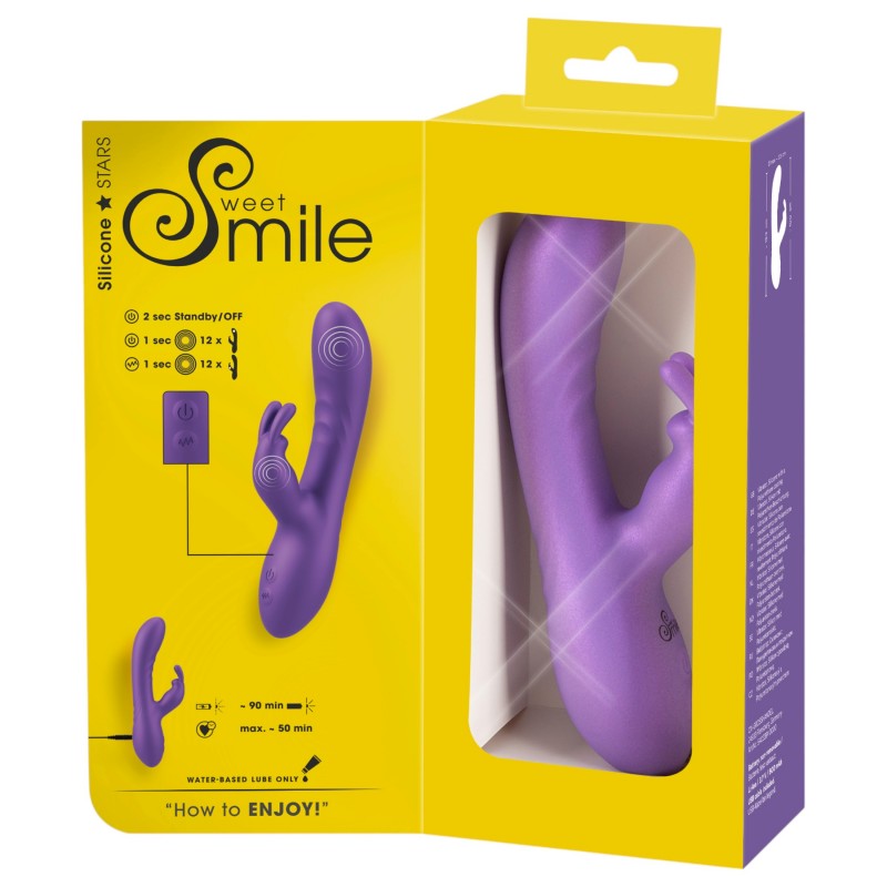 Smile - csiklókaros vibrátor (lila) 104186 termék bemutató kép