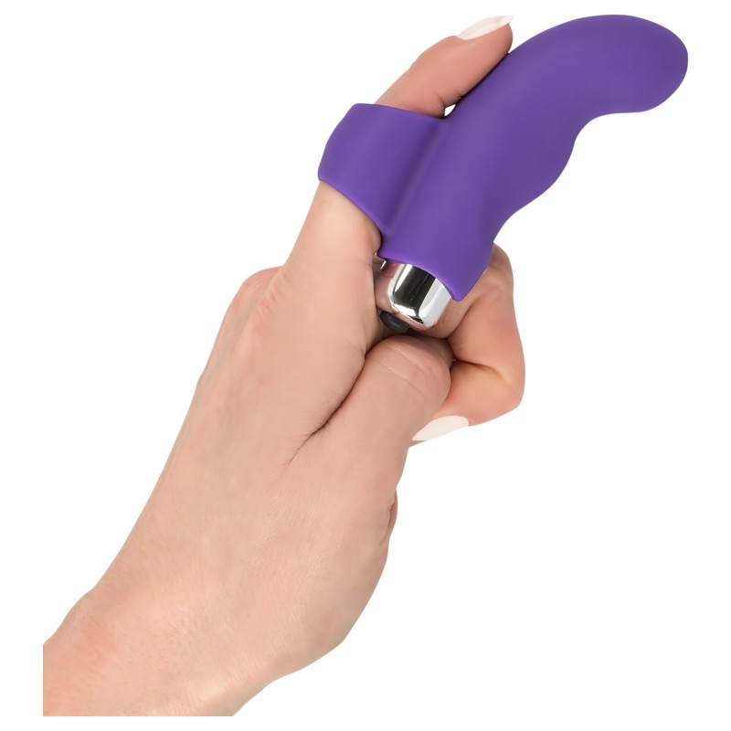 SMILE Finger - hullámos, szilikon csiklóizgató ujjvibrátor (lila) 157915 termék bemutató kép