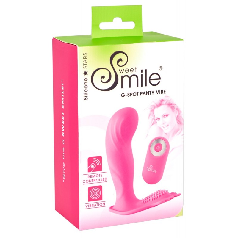 SMILE G-Spot Panty - akkus, rádiós felcsatolható vibrátor (pink) 72800 termék bemutató kép