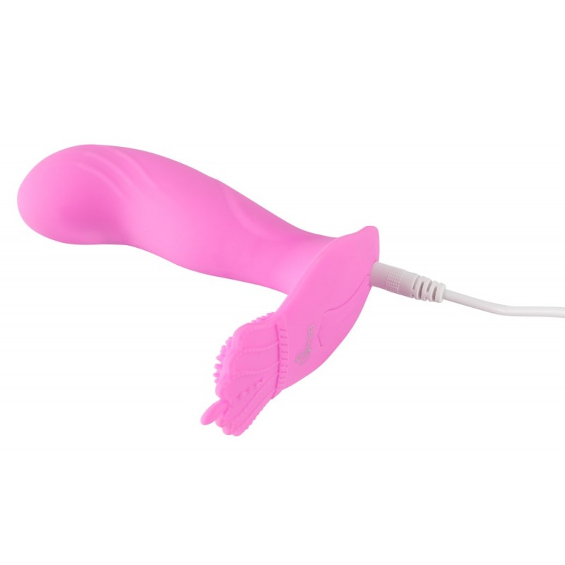 SMILE G-Spot Panty - akkus, rádiós felcsatolható vibrátor (pink) 58324 termék bemutató kép