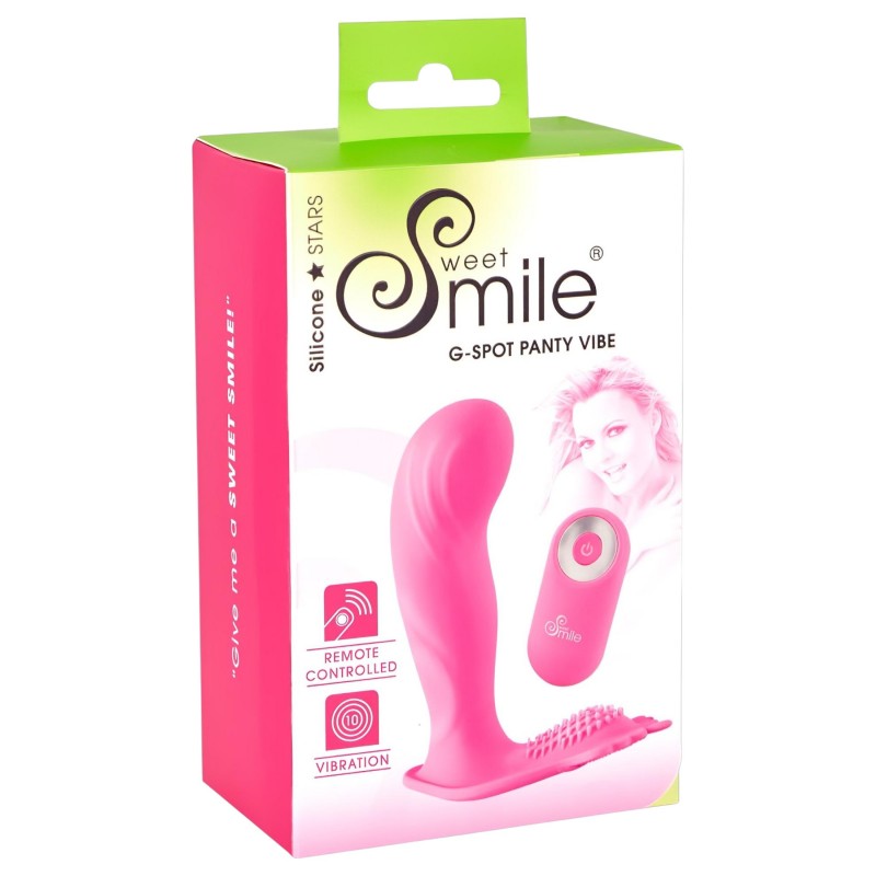 SMILE G-Spot Panty - hordható akkus, rádiós vibrátor (pink) 150422 termék bemutató kép