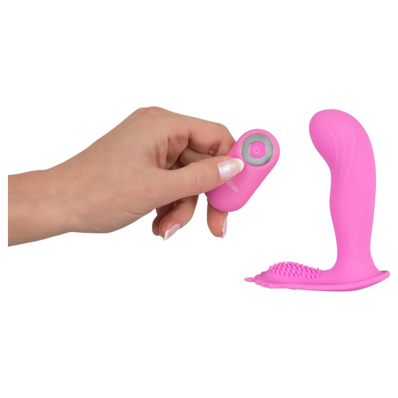 SMILE G-Spot Panty - hordható akkus, rádiós vibrátor (pink) 150428 termék bemutató kép