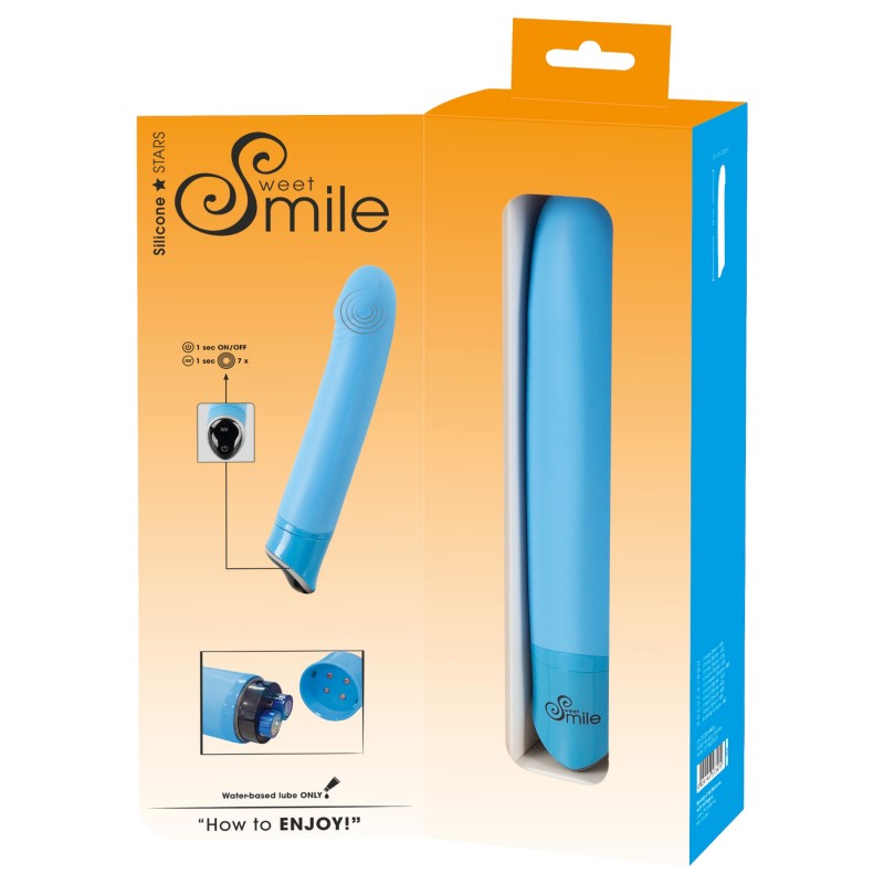 SMILE Happy - 7 fokozatú vibrátor (kék) 103194 termék bemutató kép