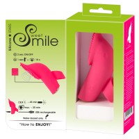 SMILE Licking - akkus, léghullámos-nyelves ujjvibrátor (pink) 70205 termék bemutató kép