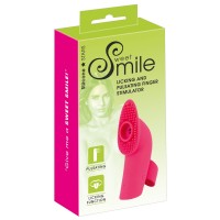 SMILE Licking - akkus, léghullámos-nyelves ujjvibrátor (pink) 70206 termék bemutató kép