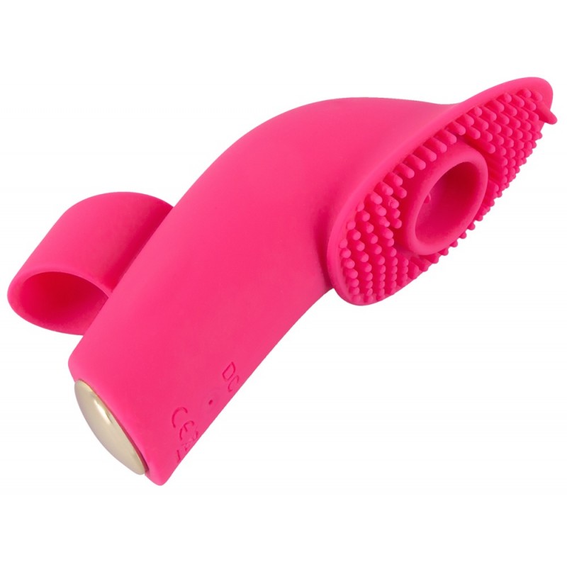 SMILE Licking - akkus, léghullámos-nyelves ujjvibrátor (pink) 70207 termék bemutató kép