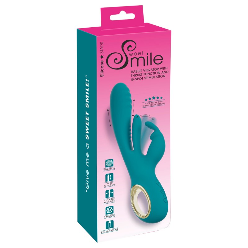 Smile - lökő, G-pont és csiklóizgató vibrátor (zöld) 124965 termék bemutató kép