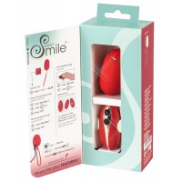 SMILE Love Ball - akkus, rádiós vibrációs tojás (piros) 39445 termék bemutató kép
