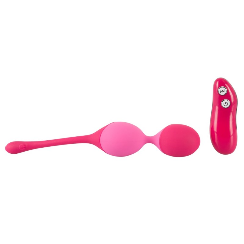 SMILE Love Balls - rádiós vibrációs tojás -82g (pink) 58067 termék bemutató kép