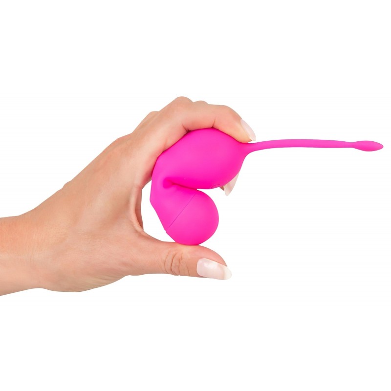 SMILE Love Balls - hordható akkus, rádiós vibrotojás (pink) 161594 termék bemutató kép