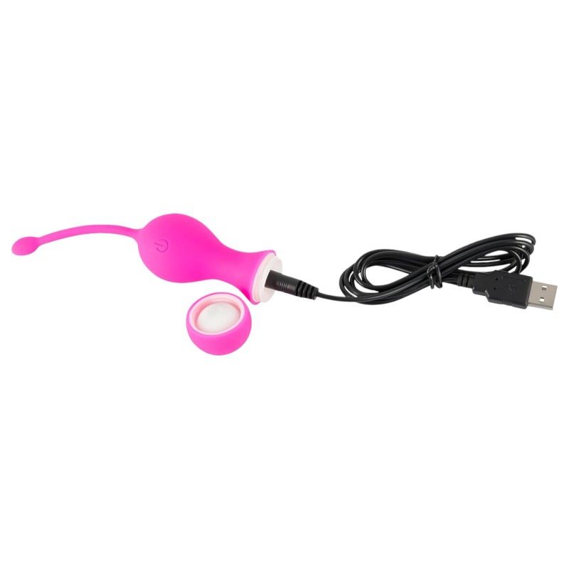 SMILE Love Balls - hordható akkus, rádiós vibrotojás (pink) 161596 termék bemutató kép