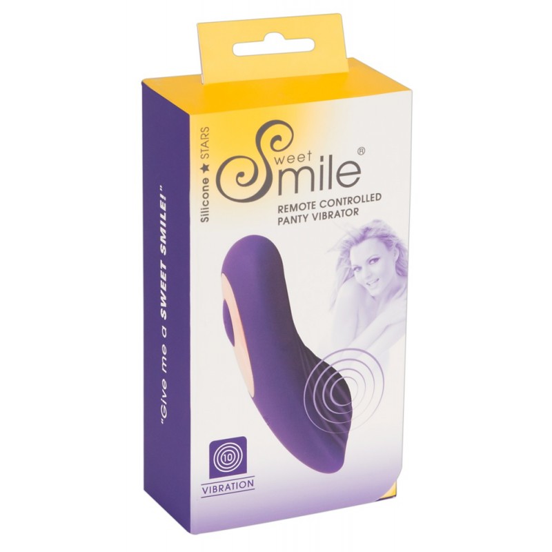 SMILE Panty - akkus, rádiós csikló vibrátor (lila) 72966 termék bemutató kép