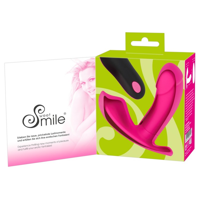 SMILE Panty - akkus, rádiós felcsatolható vibrátor (pink) 28094 termék bemutató kép