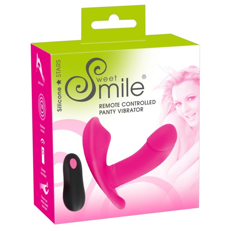 SMILE Panty - akkus, rádiós felcsatolható vibrátor (pink) 72905 termék bemutató kép