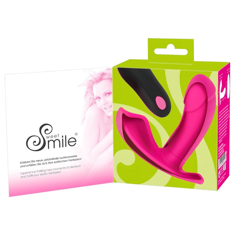 SMILE Panty - hordható akkus, rádiós vibrátor (pink) 150447 termék bemutató kép