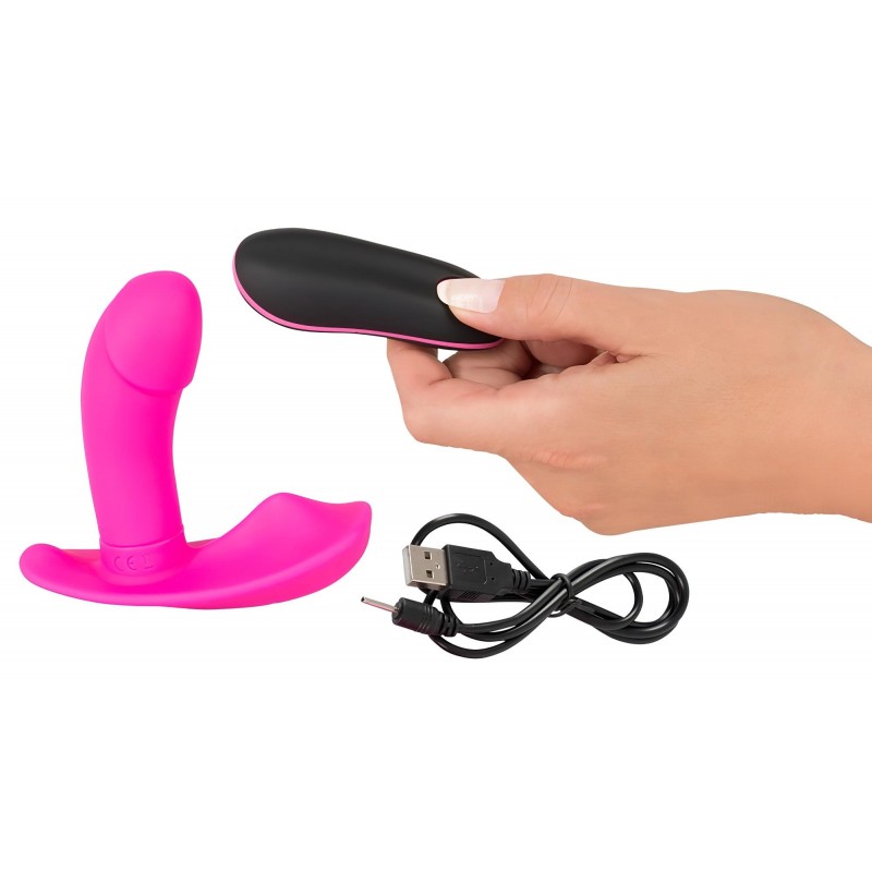 SMILE Panty - hordható akkus, rádiós vibrátor (pink) 150450 termék bemutató kép