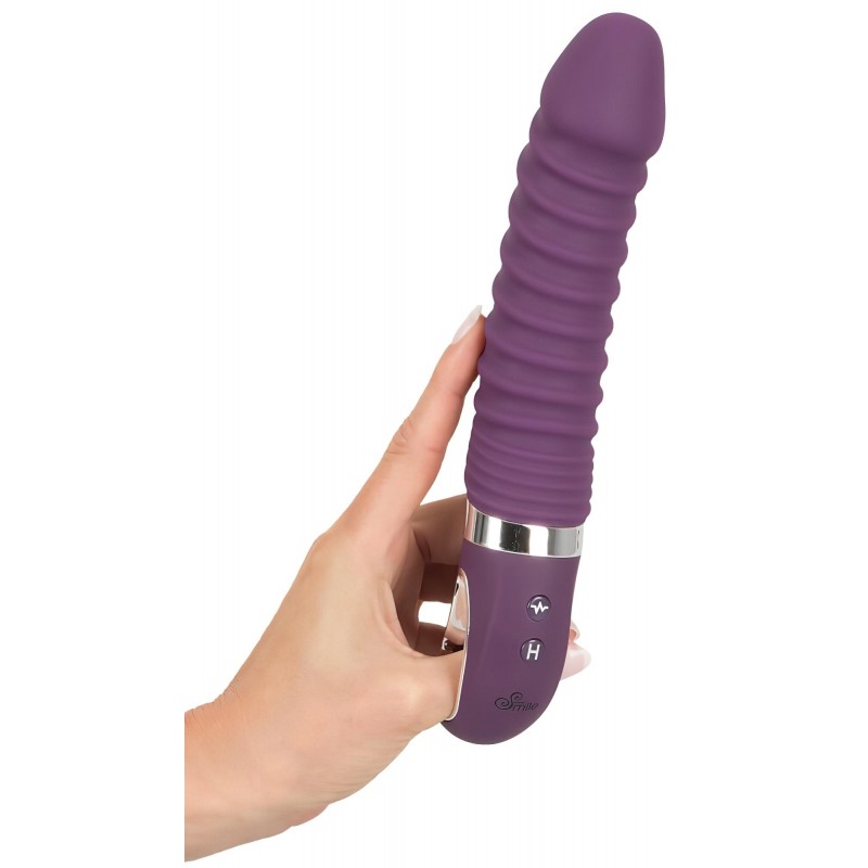 SMILE Soft - akkus, melegítő vibrátor (lila) 108687 termék bemutató kép