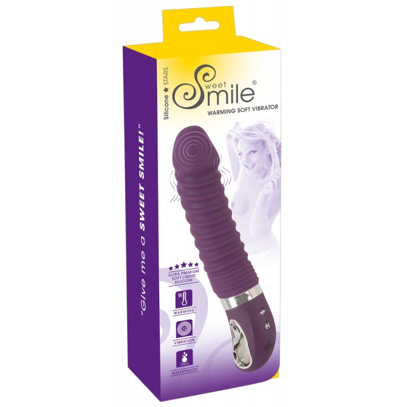 SMILE Soft - akkus, melegítő vibrátor (lila) 72919 termék bemutató kép