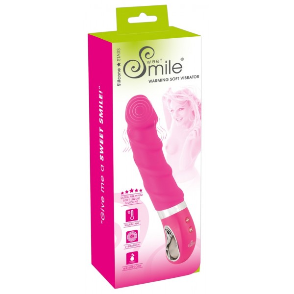 SMILE Soft - akkus, melegítő vibrátor (pink)
