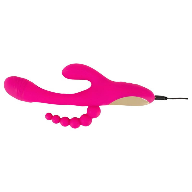 SMILE - tripla karos, nyelves vibrátor (pink) 119039 termék bemutató kép