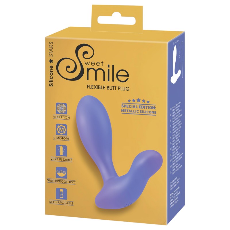 Smile - vibrációs anál plug (kék) 111767 termék bemutató kép