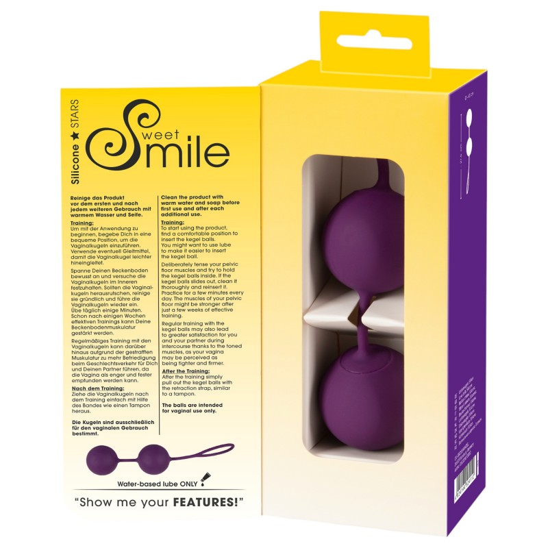 SMILE XXL Balls - óriás gésagolyó (lila) 107207 termék bemutató kép