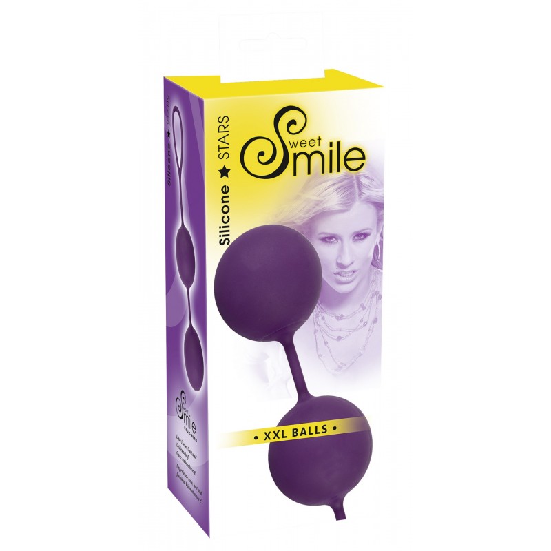 SMILE XXL Balls - óriás gésagolyók (lila) 12204 termék bemutató kép