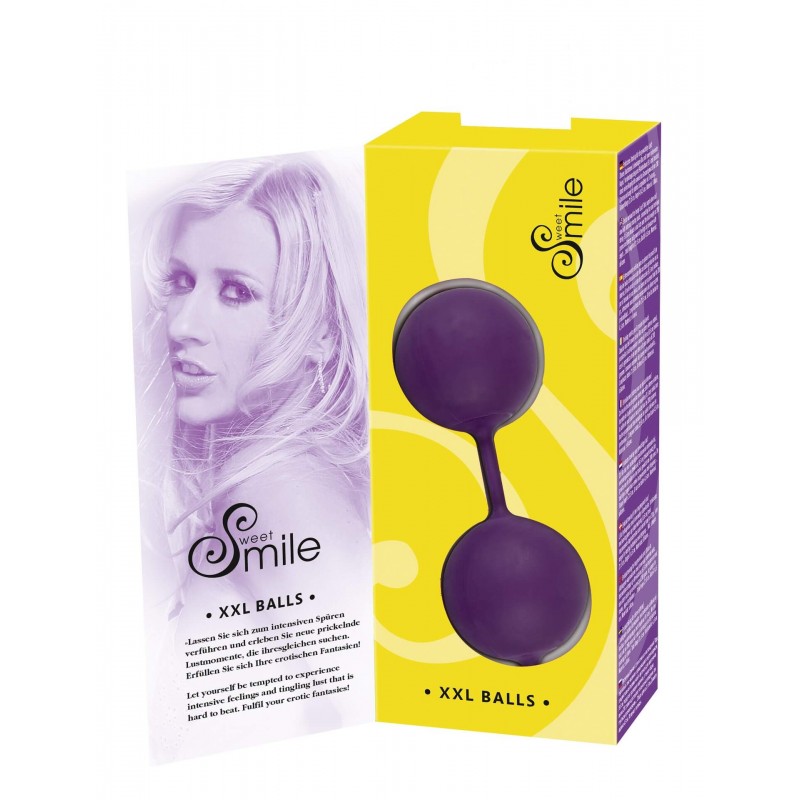 SMILE XXL Balls - óriás gésagolyó (lila) 12205 termék bemutató kép