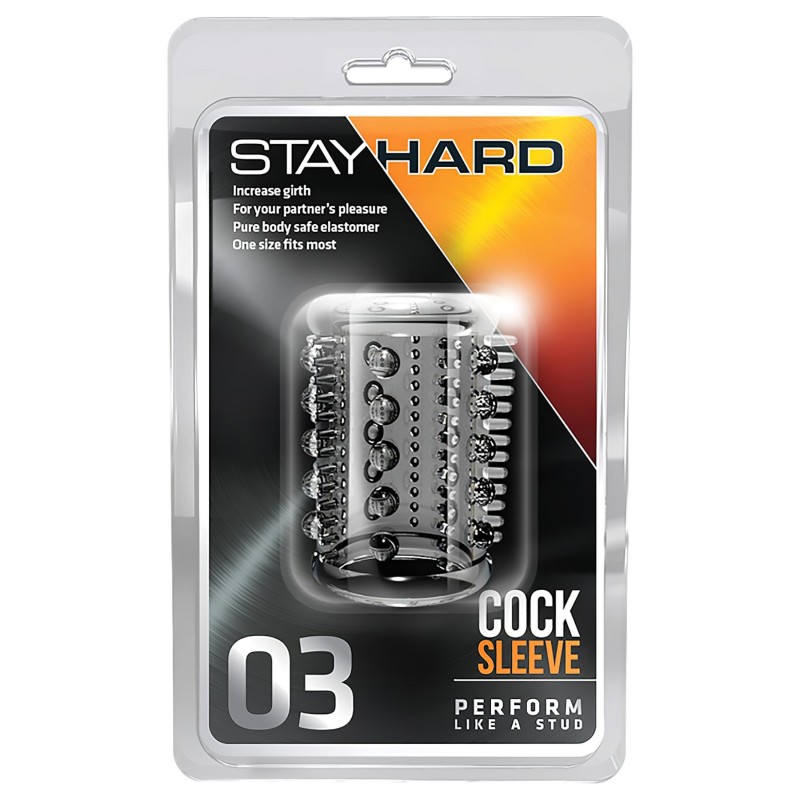 Stay Hard - apró tüskés péniszmandzsetta (átlátszó) 122759 termék bemutató kép