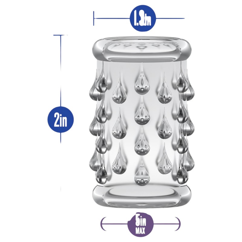 Stay Hard - gömbös péniszmandzsetta (átlátszó) 108136 termék bemutató kép