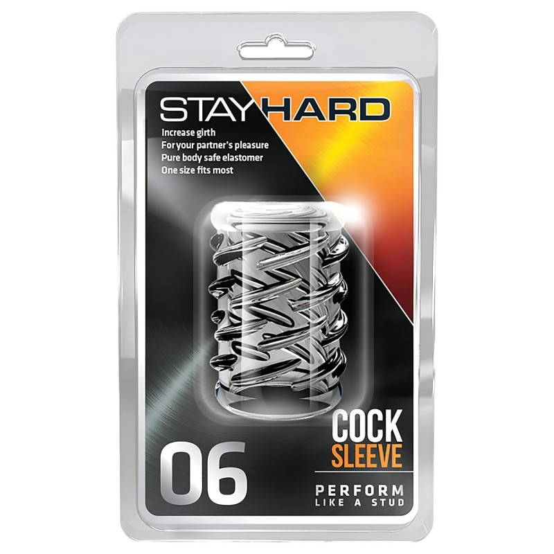 Stay Hard - mintás péniszmandzsetta (átlátszó) 122748 termék bemutató kép