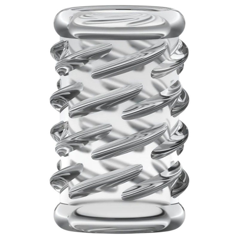 Stay Hard - mintás péniszmandzsetta, péniszköpeny (átlátszó) 164252 termék bemutató kép