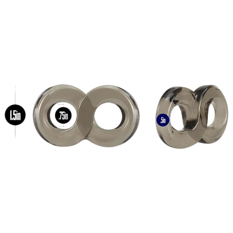 Stay Hard - pénisz-és heregyűrű (szürke) 103621 termék bemutató kép