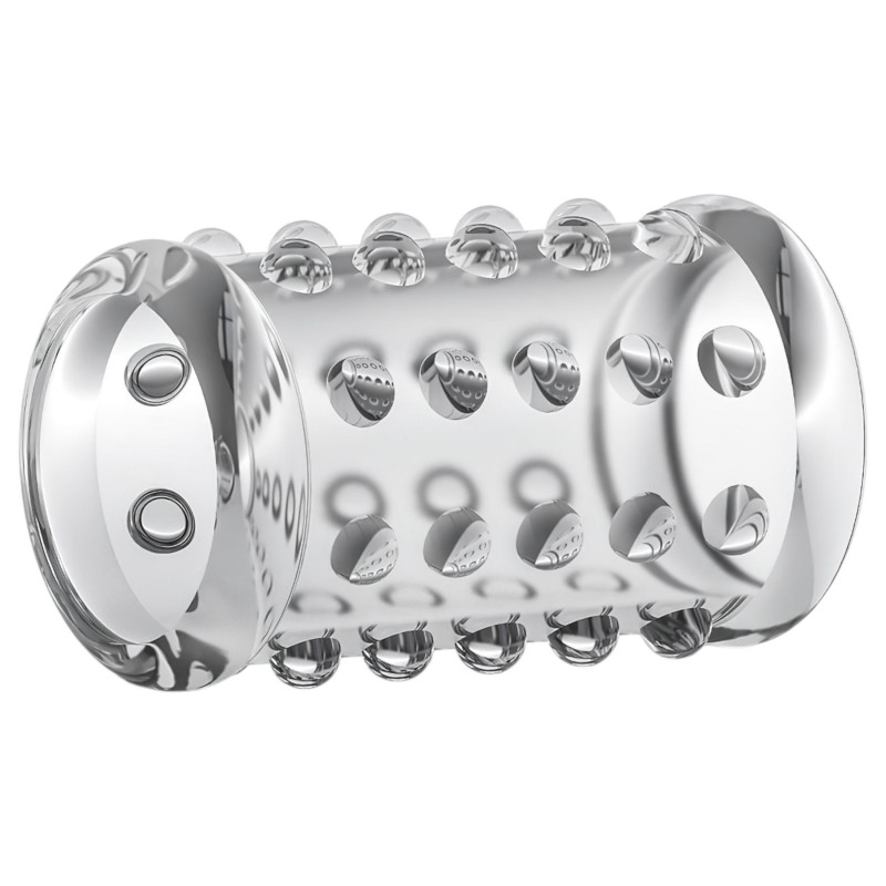 Stay Hard - pöttyös péniszmandzsetta (átlátszó) 123187 termék bemutató kép